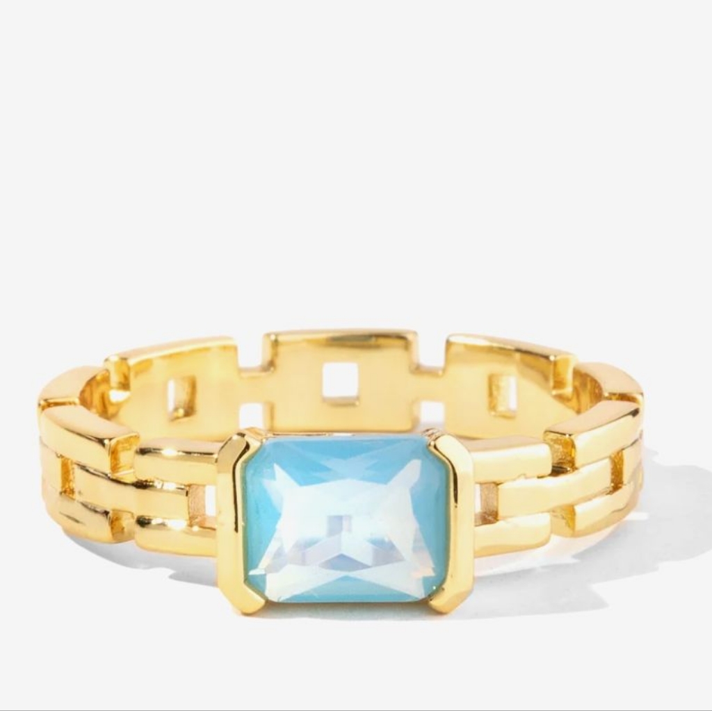 Denim Ring By Oomiay, Size 7
